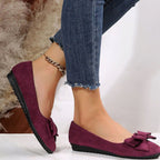 Isabel | Women's Slip-On Flats | Bow Accent · PNY