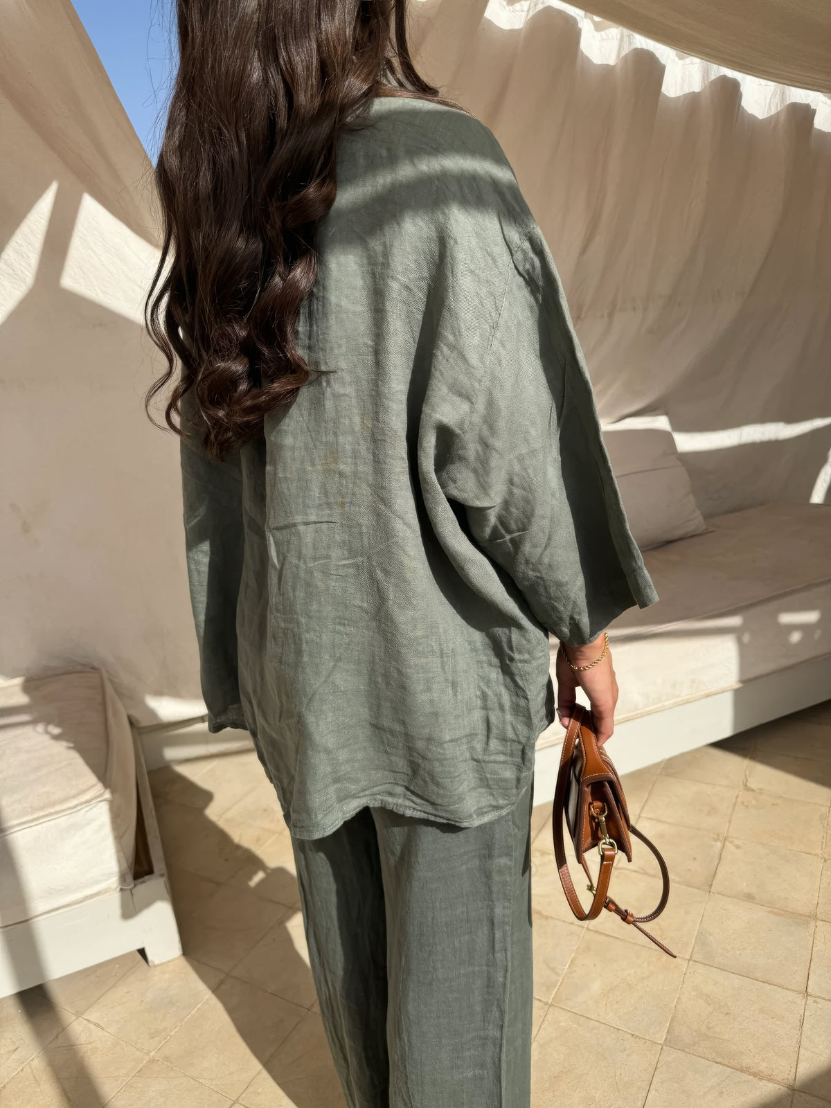 Isabella | Women's Oversized Two-Piece Set | Linen · PNY