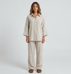 Isabella | Women's Oversized Two-Piece Set | Linen · PNY