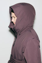 Isla | Women's Hooded Puffer Jacket | Belted Waist · PNY