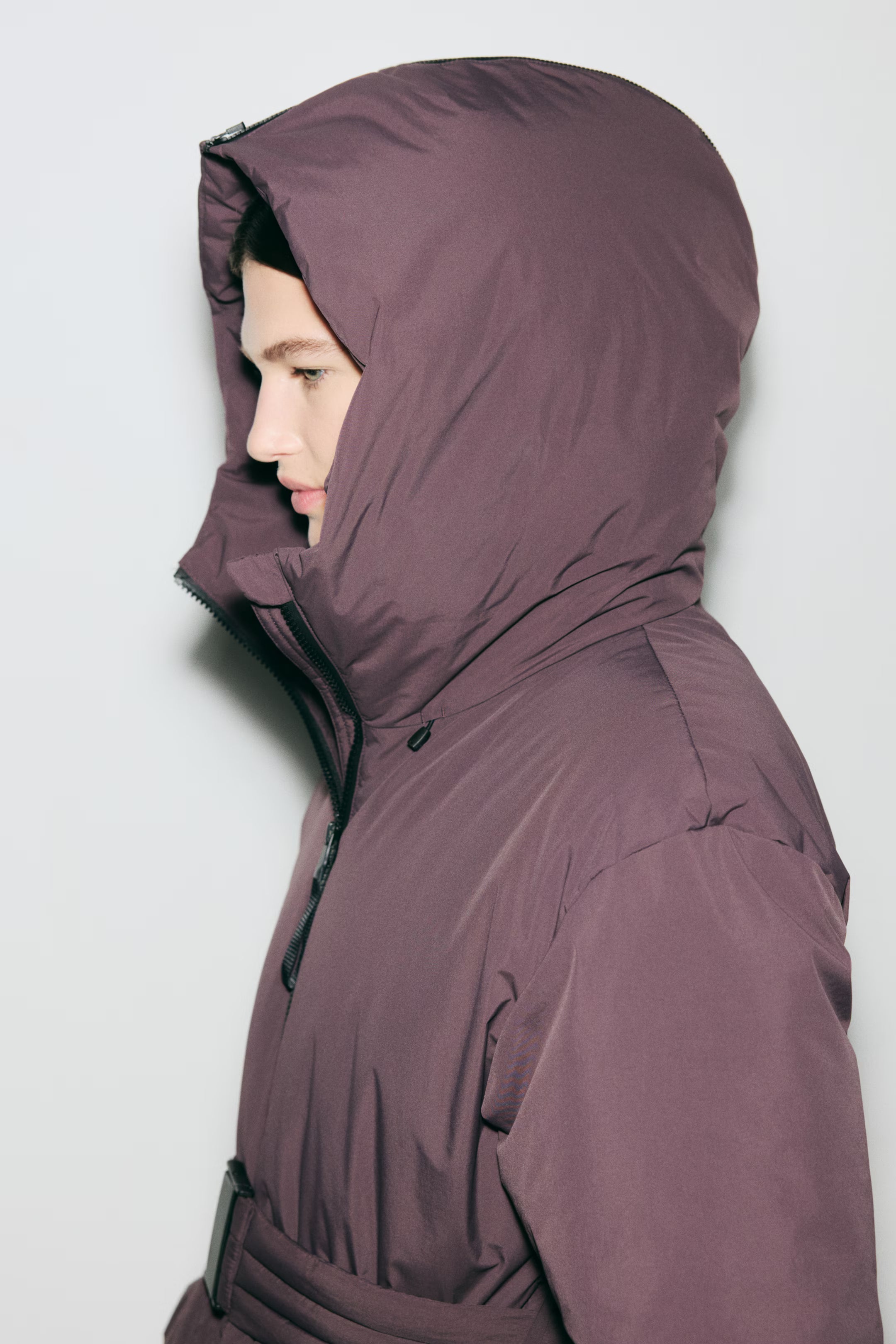 Isla | Women's Hooded Puffer Jacket | Belted Waist · PNY
