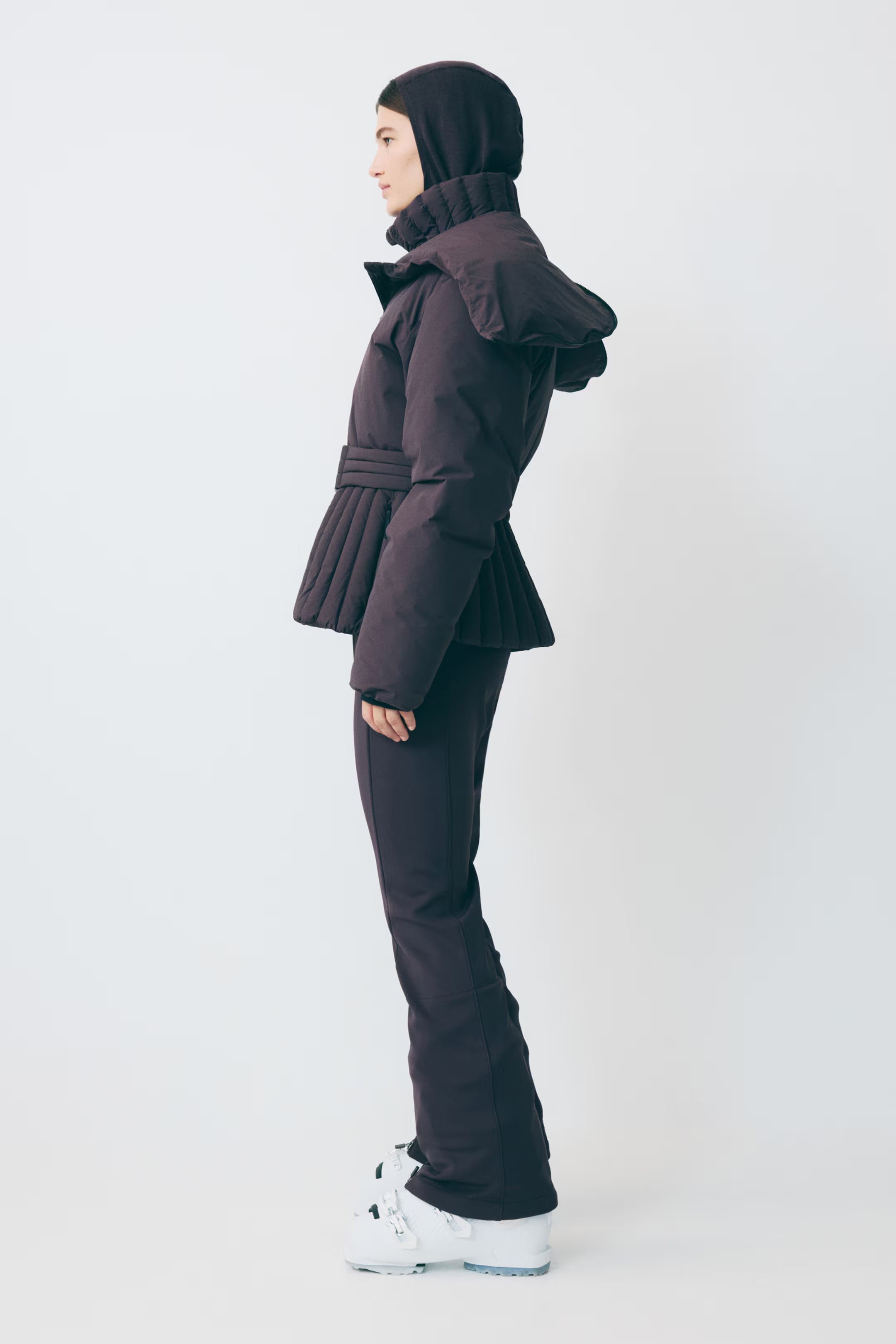 Isla | Women's Hooded Puffer Jacket | Belted Waist · PNY