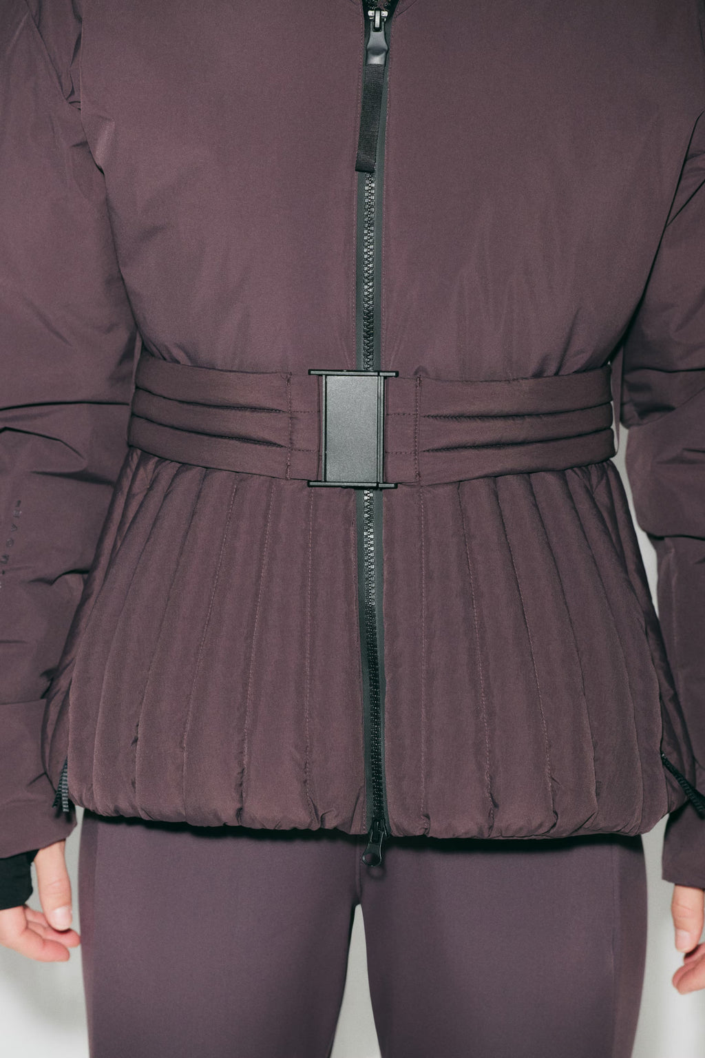 Isla | Women's Hooded Puffer Jacket | Belted Waist · PNY