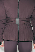 Isla | Women's Hooded Puffer Jacket | Belted Waist · PNY
