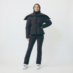 Isla | Women's Hooded Puffer Jacket | Belted Waist · PNY