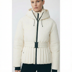 Isla | Women's Hooded Puffer Jacket | Belted Waist · PNY
