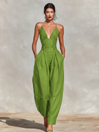 Madeline | Women's Wide-Leg Jumpsuit | Spaghetti Strap · PNY