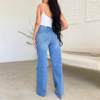 Mara | Women's Wide-Leg Jeans | Ripped Denim · PNY