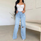Mara | Women's Wide-Leg Jeans | Ripped Denim · PNY