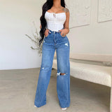 Mara | Women's Wide-Leg Jeans | Ripped