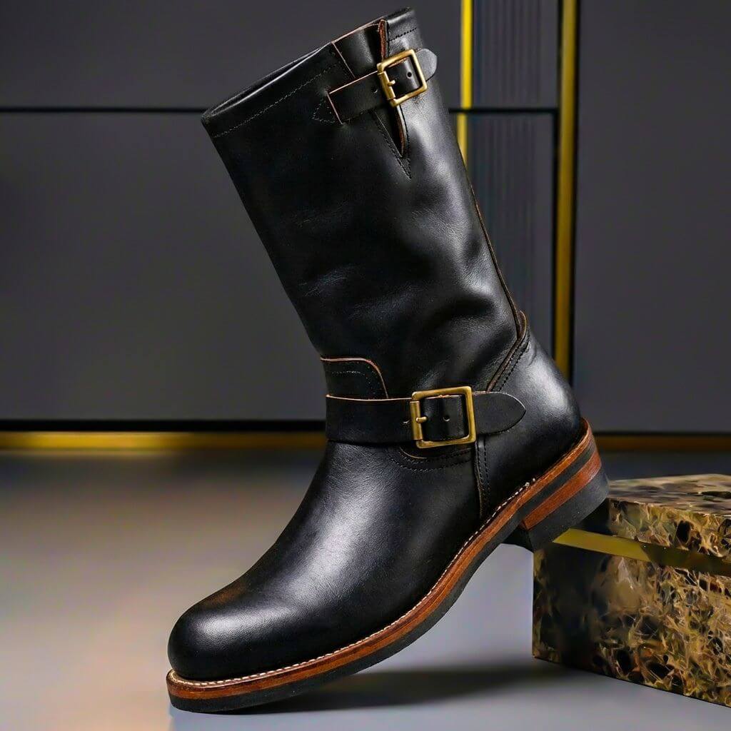 Marcus | Men's Buckle Boots | Genuine Leather · PNY