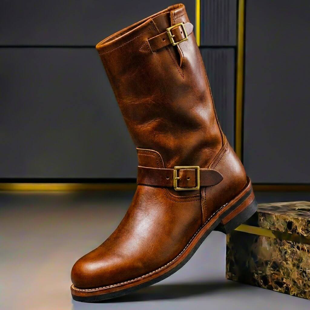 Marcus | Men's Buckle Boots | Genuine Leather · PNY