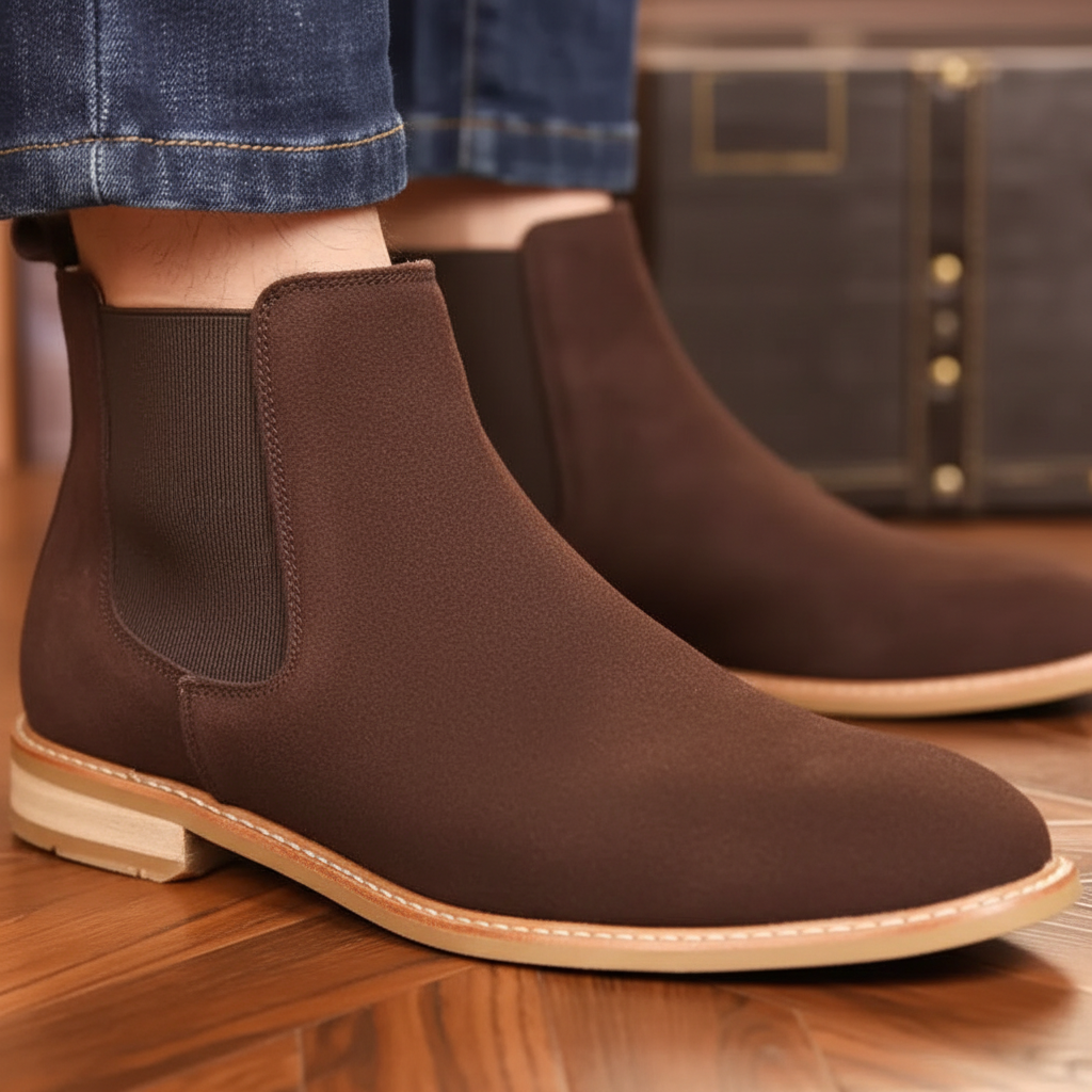 Marcus | Men's Chelsea Boots | Suede · PNY