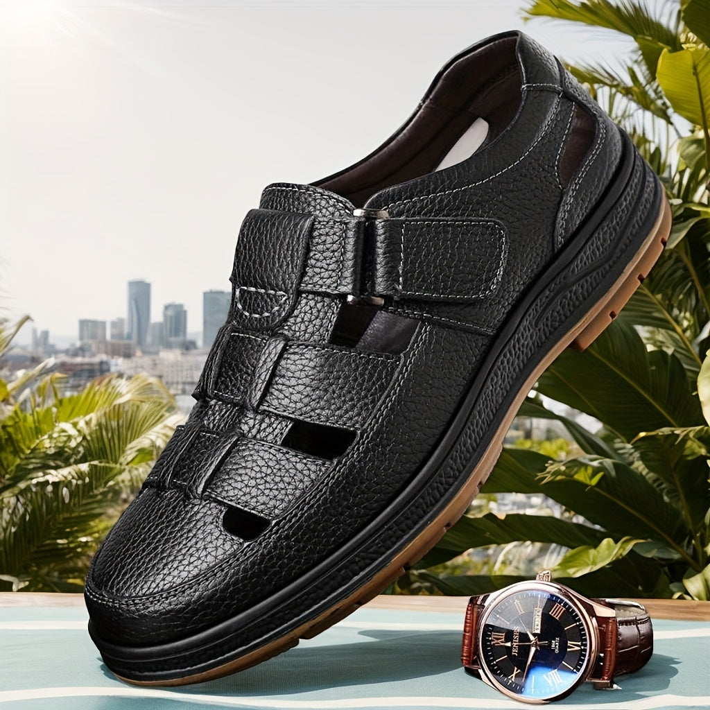 Marcus | Men's Closed-Toe Sandals | Leather · PNY