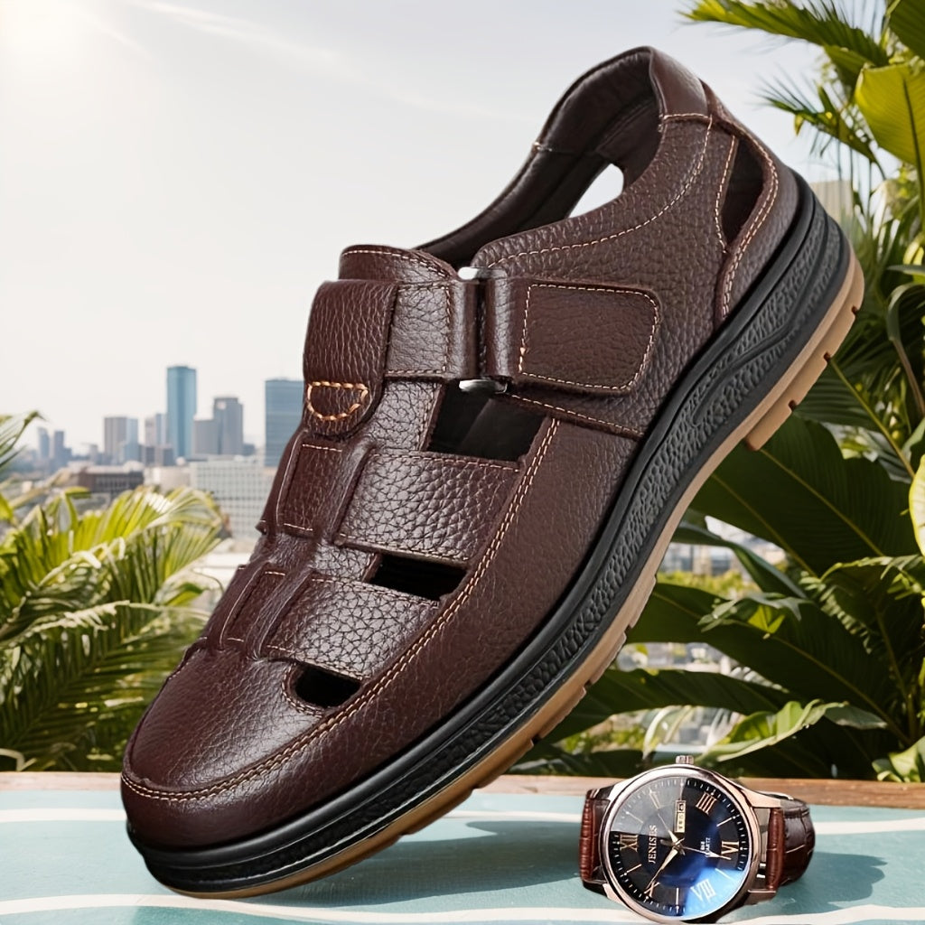 Marcus | Men's Closed-Toe Sandals | Leather · PNY