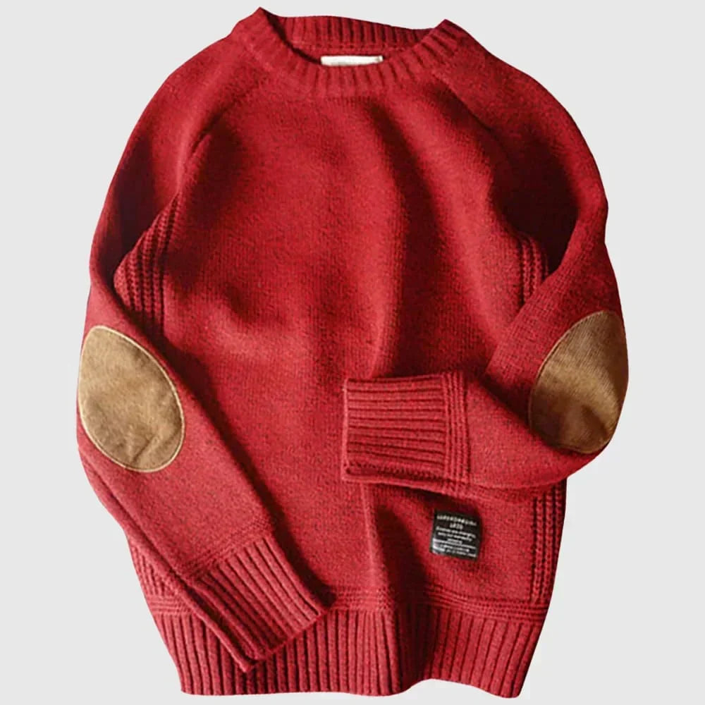 Marcus | Men's Crewneck Sweater | Elbow Patches · PNY