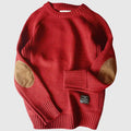 Marcus | Men's Crewneck Sweater | Elbow Patches