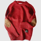 Marcus | Men's Crewneck Sweater | Elbow Patches · PNY