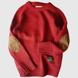 Marcus | Men's Crewneck Sweater | Elbow Patches