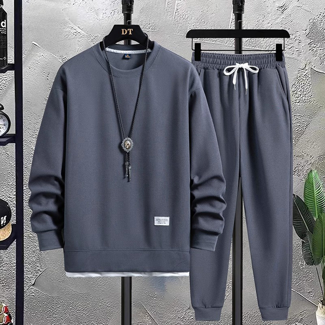 Marcus | Men's Crewneck Tracksuit Set | Drawstring Joggers · PNY