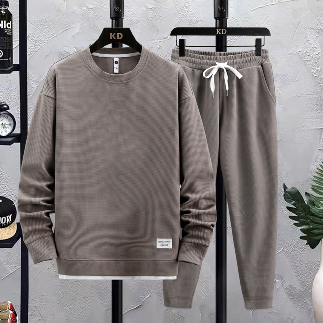 Marcus | Men's Crewneck Tracksuit Set | Drawstring Joggers · PNY