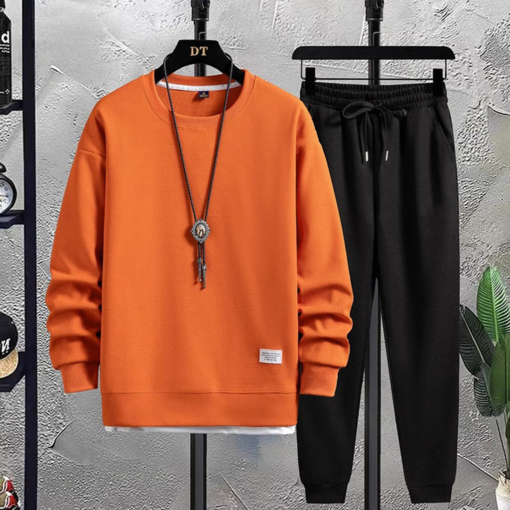 Marcus | Men's Crewneck Tracksuit Set | Drawstring Joggers · PNY