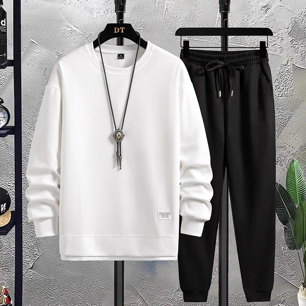 Marcus | Men's Crewneck Tracksuit Set | Drawstring Joggers · PNY