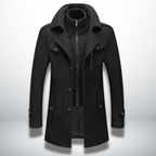 Marcus | Men's Double-Collar Coat | Zip Front · PNY