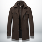 Marcus | Men's Double-Collar Coat | Zip Front · PNY