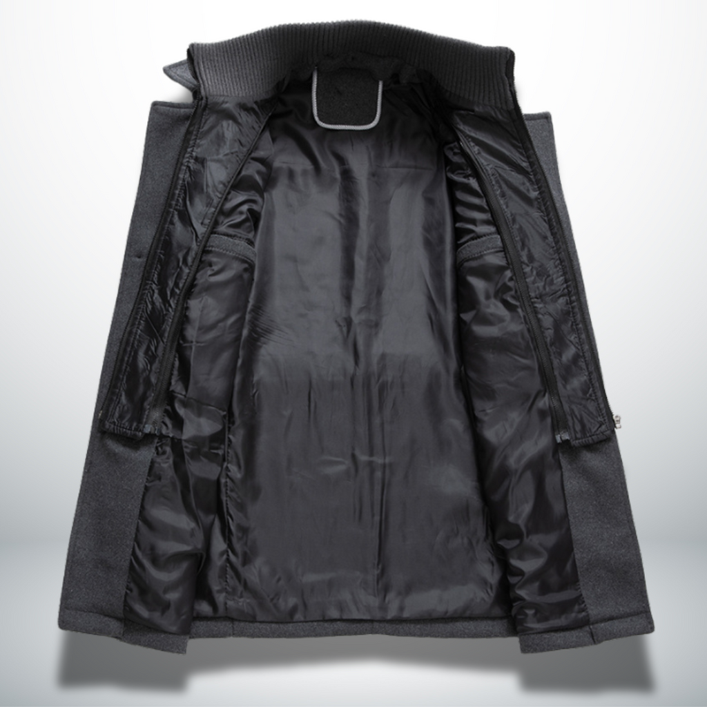 Marcus | Men's Double-Collar Coat | Zip Front · PNY