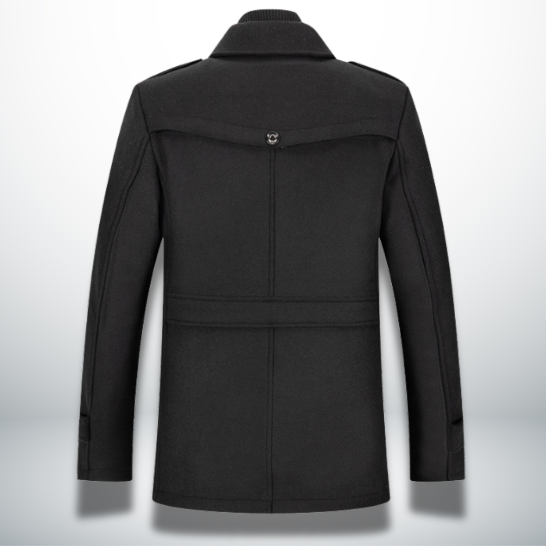 Marcus | Men's Double-Collar Coat | Zip Front · PNY