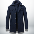 Marcus | Men's Double-Collar Coat | Zip Front · PNY
