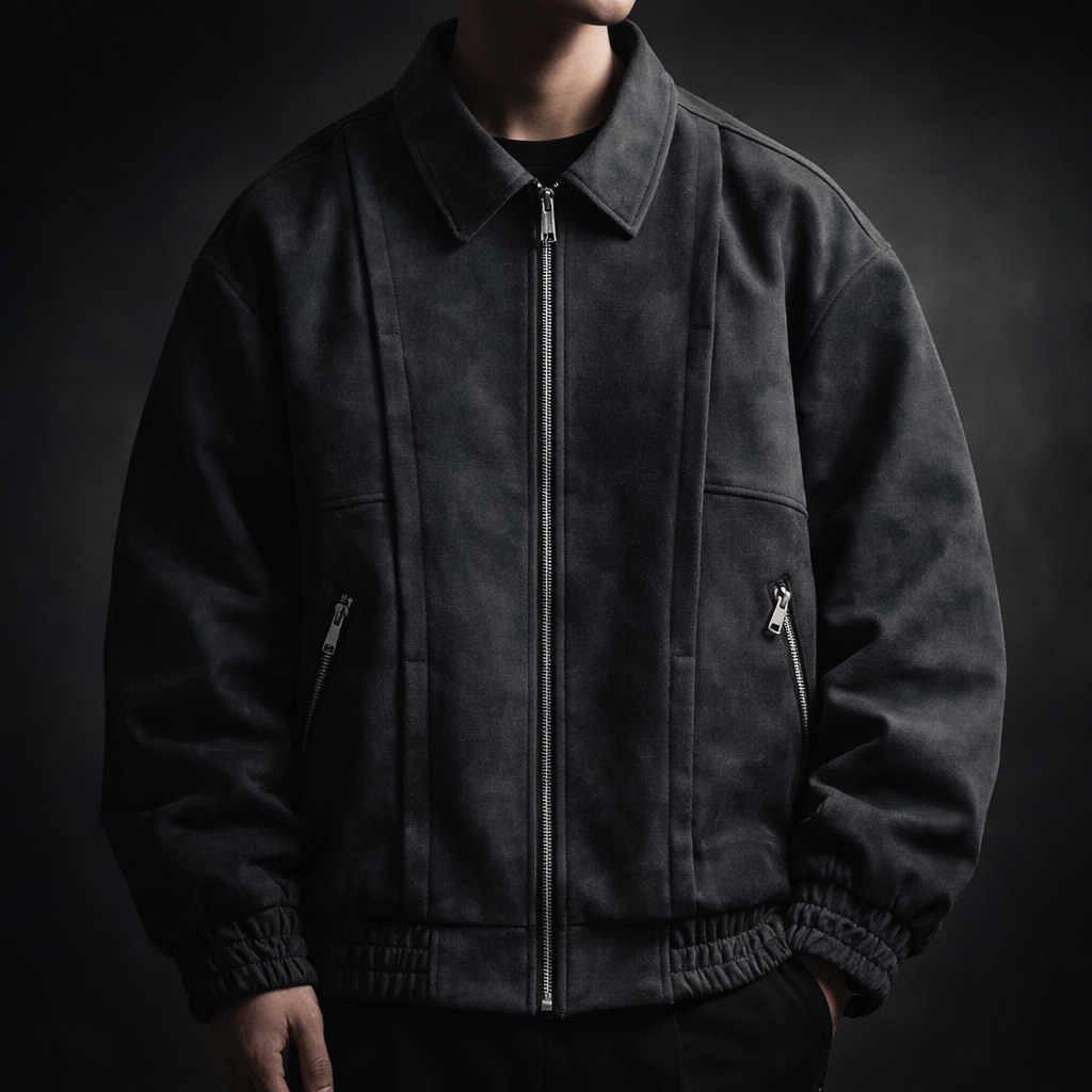 Marcus | Men's Full-Zip Bomber Jacket | Suede · PNY