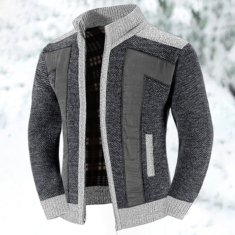Marcus | Men's Full-Zip Cardigan | Fleece-Lined · PNY