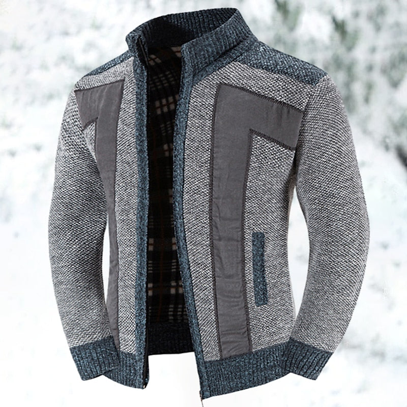 Marcus | Men's Full-Zip Cardigan | Fleece-Lined · PNY