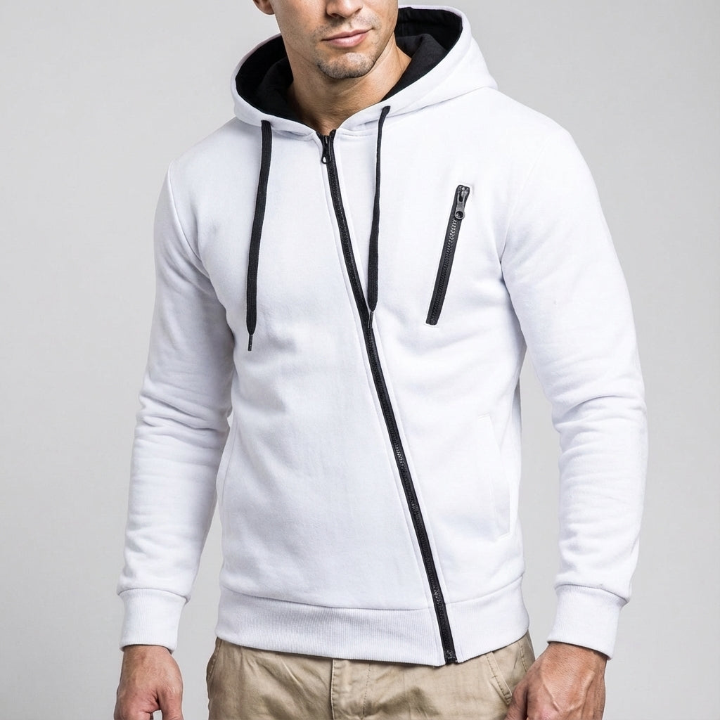 Marcus | Men's Full-Zip Hoodie | Chest Pocket · PNY