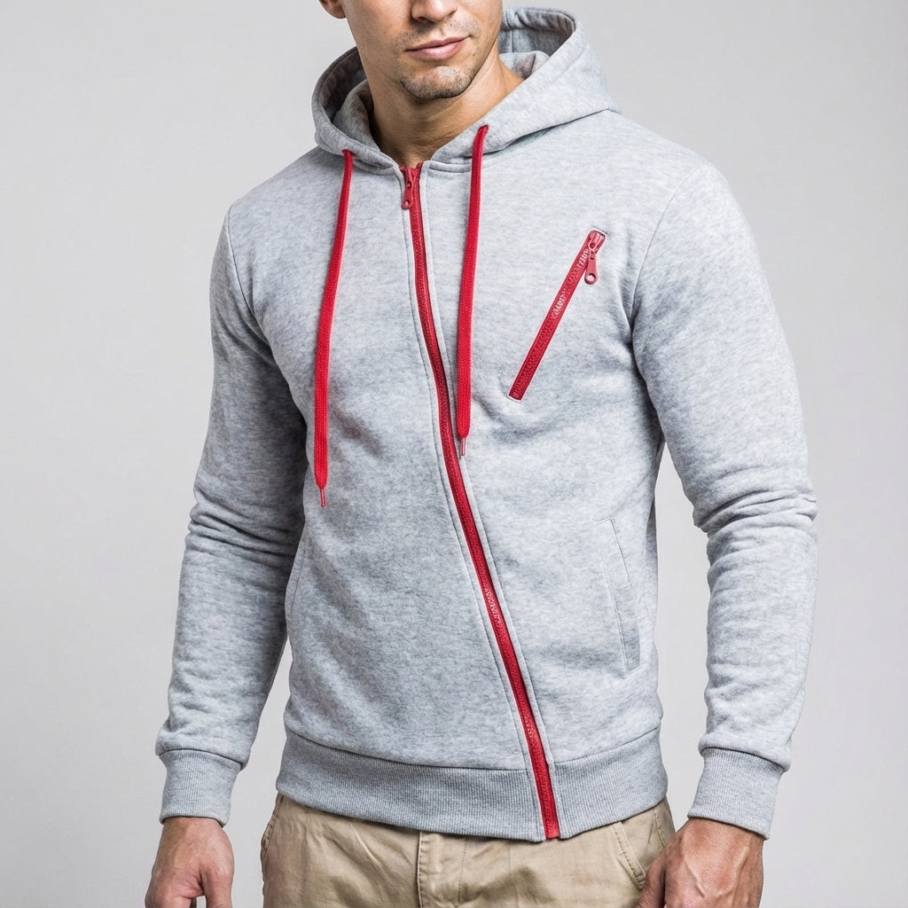 Marcus | Men's Full-Zip Hoodie | Chest Pocket · PNY