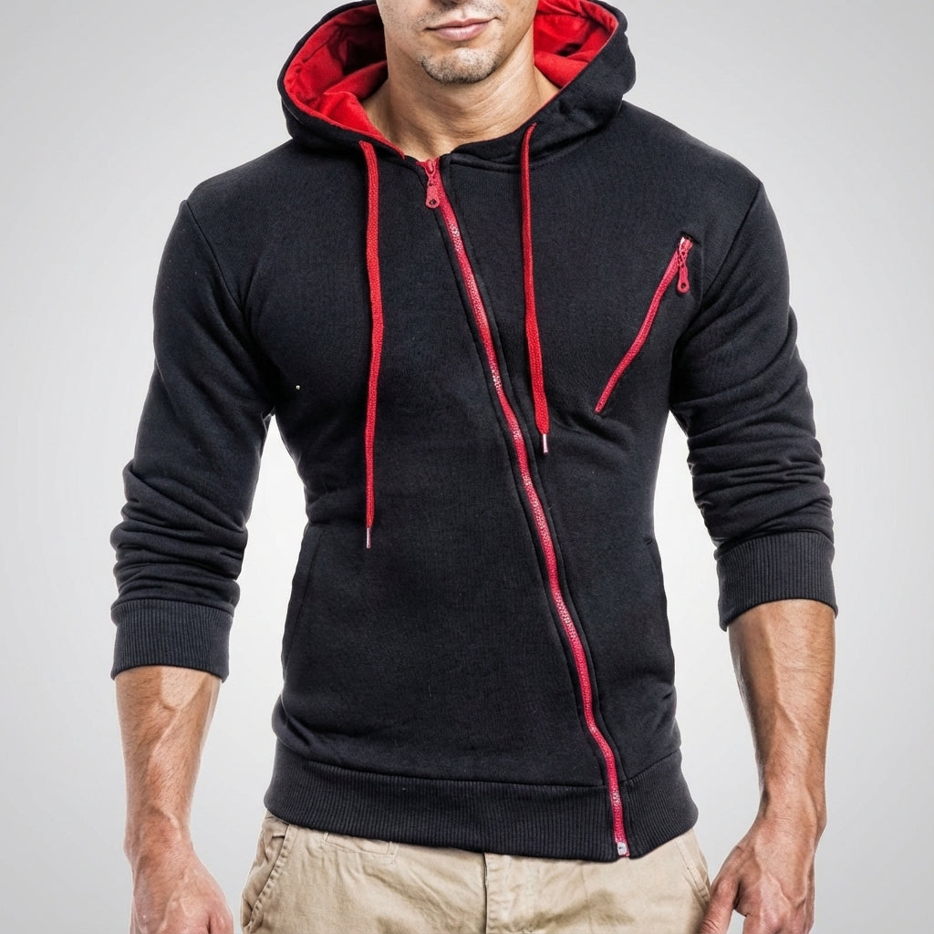 Marcus | Men's Full-Zip Hoodie | Chest Pocket · PNY