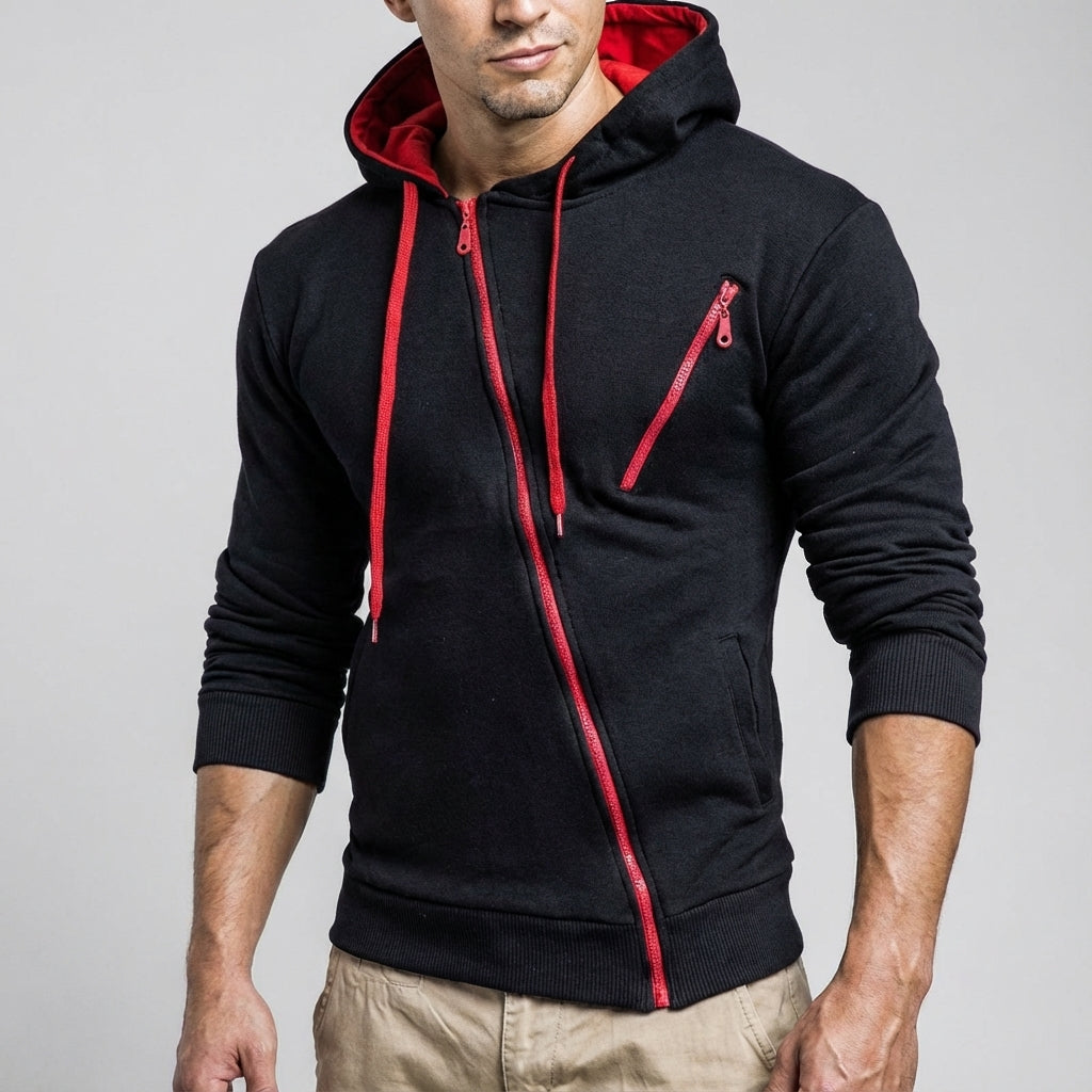 Marcus | Men's Full-Zip Hoodie | Chest Pocket · PNY