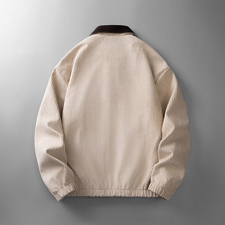 Marcus | Men's Full-Zip Jacket | Corduroy Collared · PNY