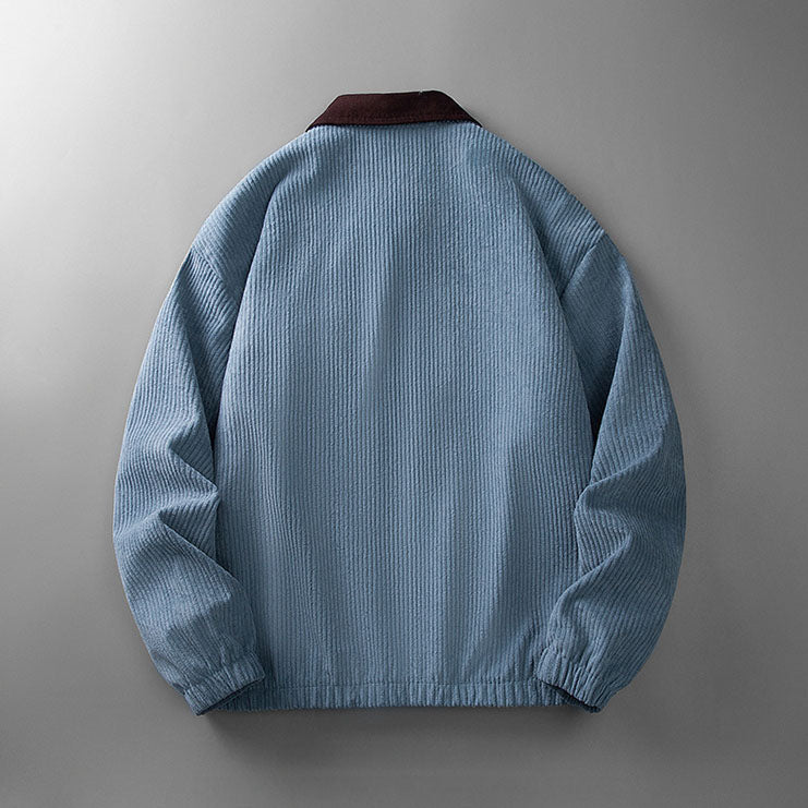 Marcus | Men's Full-Zip Jacket | Corduroy Collared · PNY