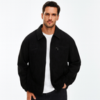 Marcus | Men's Full-Zip Jacket | Corduroy Collared · PNY
