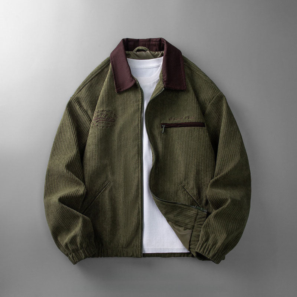 Marcus | Men's Full-Zip Jacket | Textured Lightweight · PNY