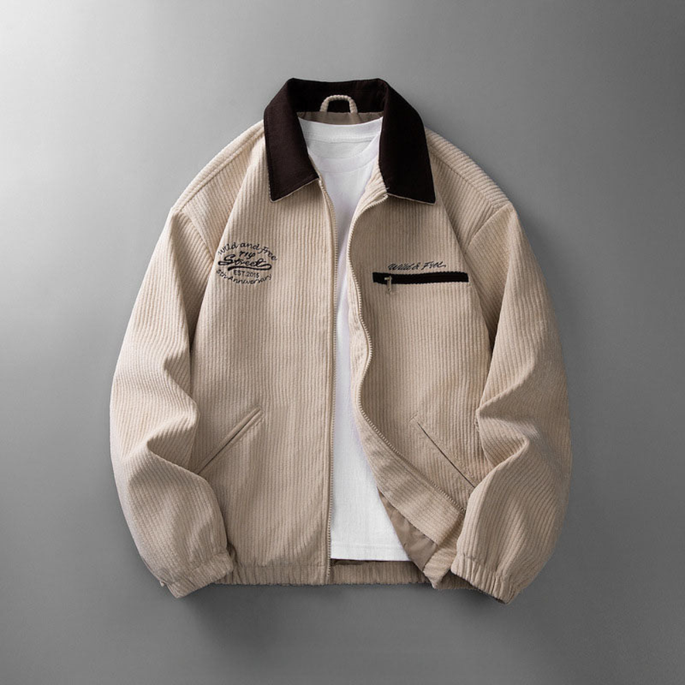 Marcus | Men's Full-Zip Jacket | Textured Lightweight · PNY
