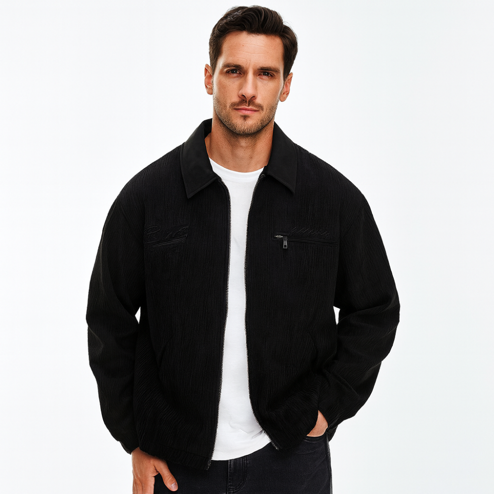 Marcus | Men's Full-Zip Jacket | Textured Lightweight · PNY