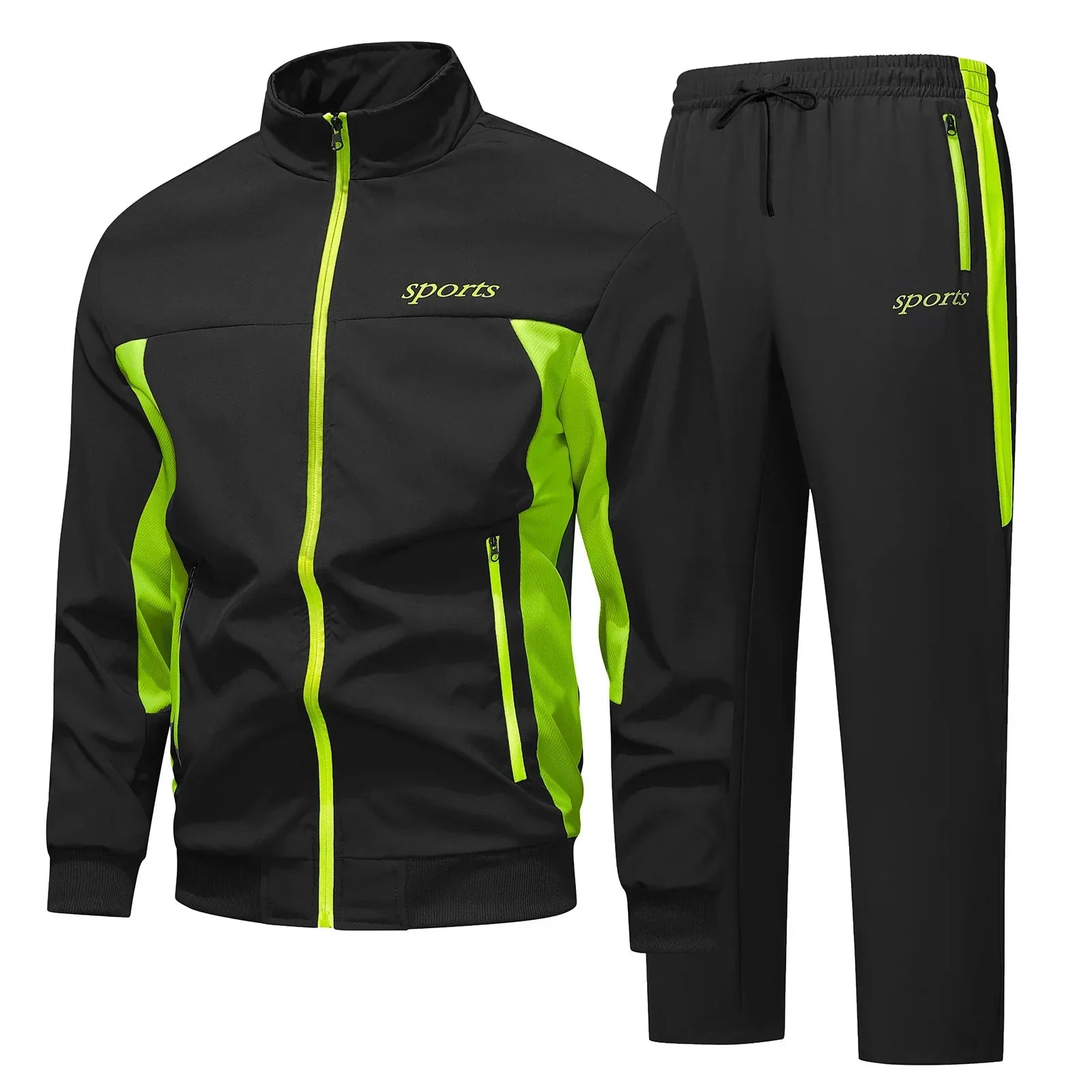 Marcus | Men's Full-Zip Tracksuit | Contrast Panels · PNY
