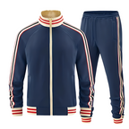 Marcus | Men's Full-Zip Tracksuit | Striped Trim · PNY