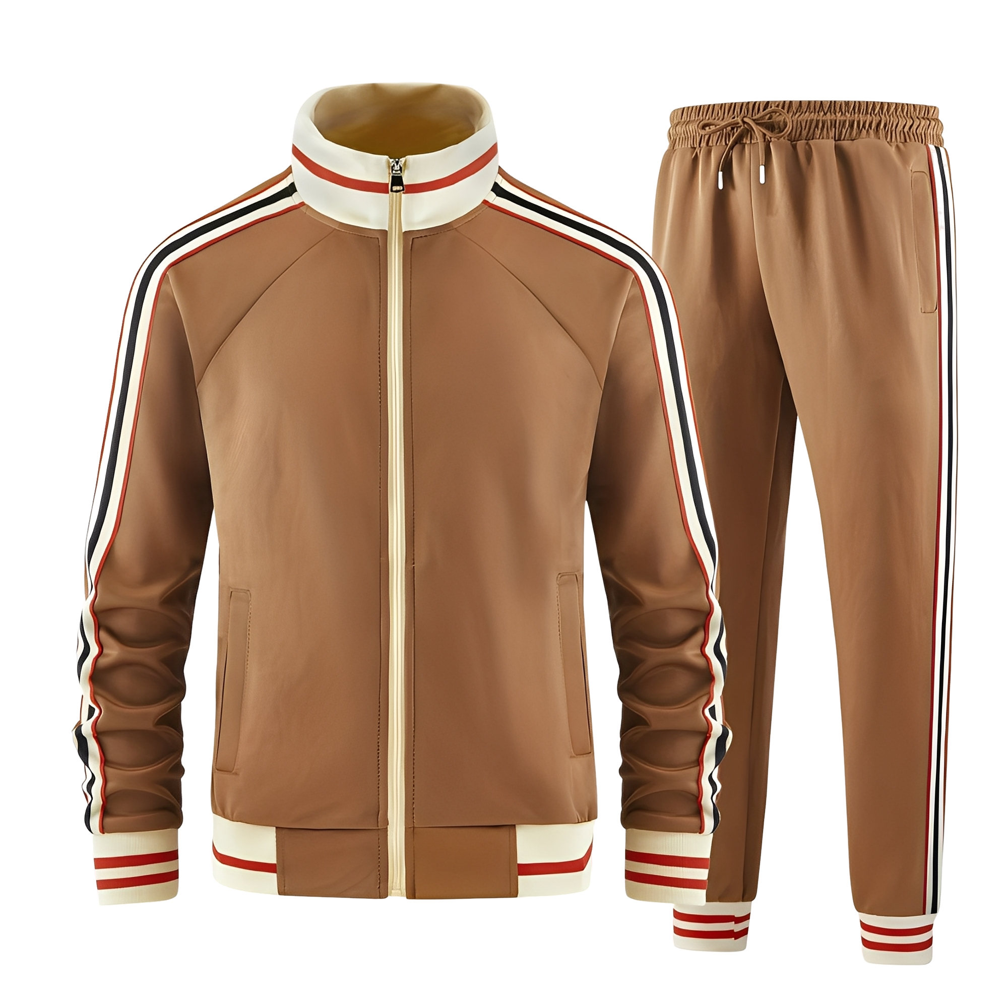 Marcus | Men's Full-Zip Tracksuit | Striped Trim · PNY