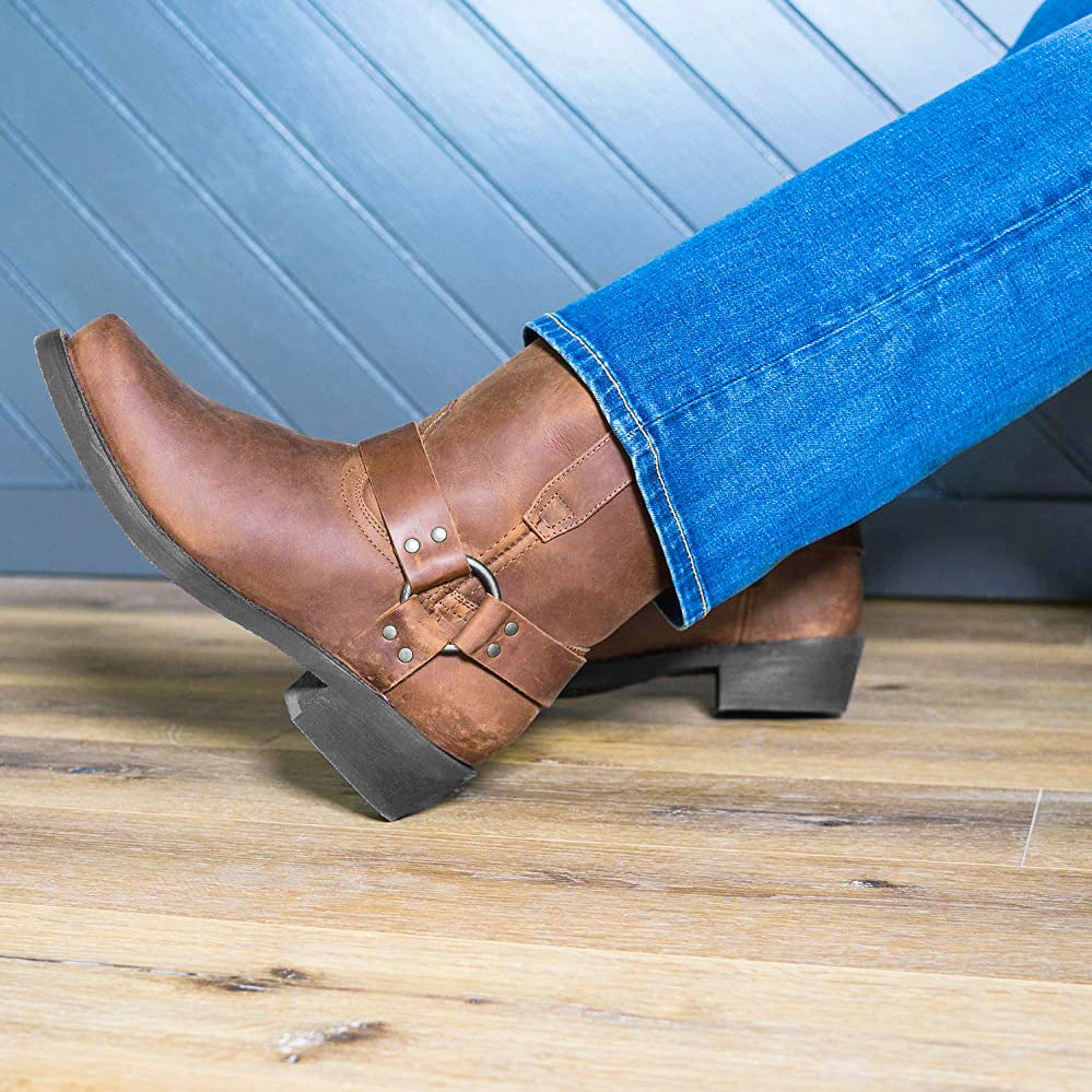 Marcus | Men's Harness Boots | Leather · PNY