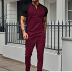 Marcus | Men's Henley Jogger Set | Waffle-Knit · PNY